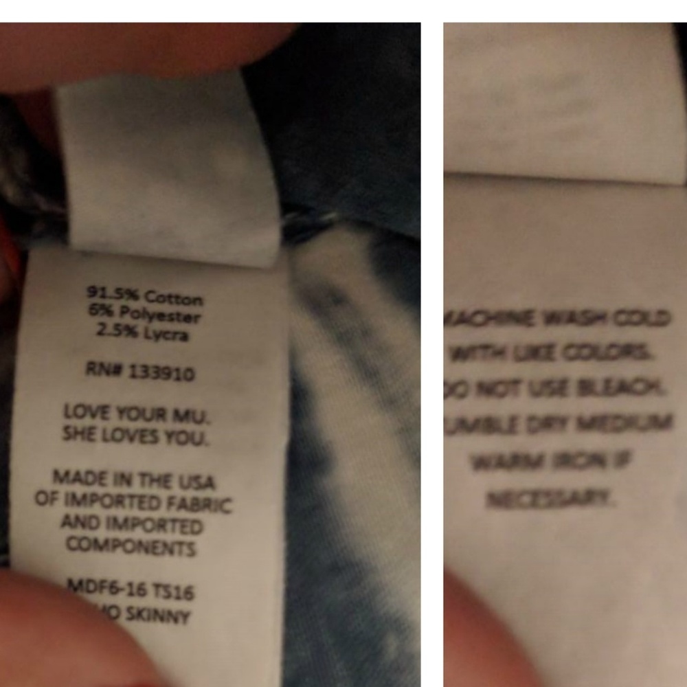 NWT  ~ SHOW ME YOUR MUMU Soho Tie-dye Skinny Jeans - Picture 8 of 8